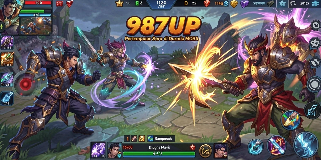 Tangkapan layar gameplay <strong>987UP</strong> yang menampilkan strategi tim yang dinamis.