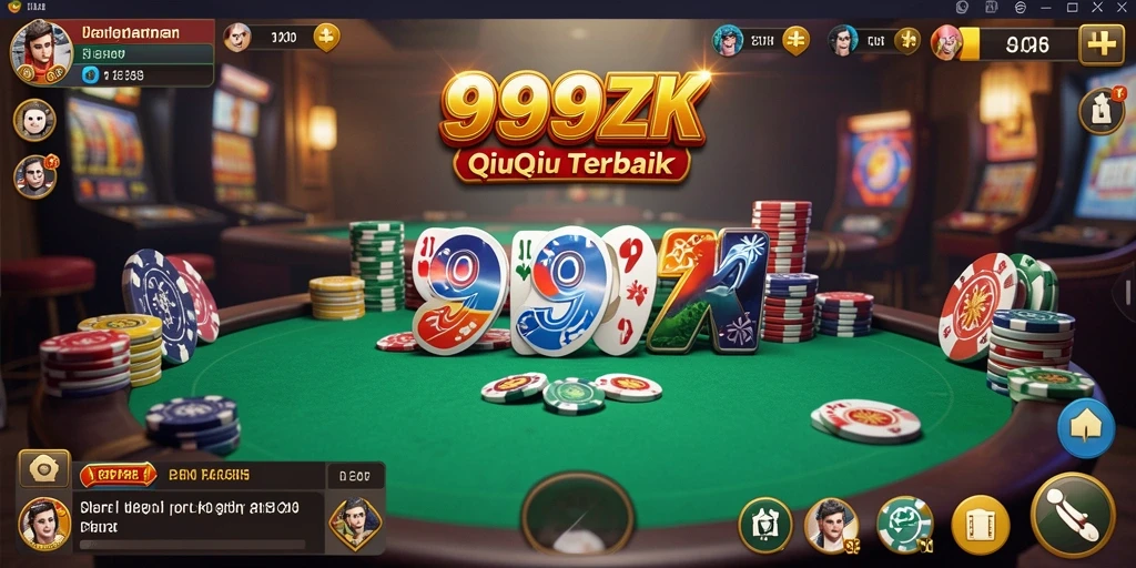 Tampilan gameplay seru dalam permainan QiuQiu 999ZK.