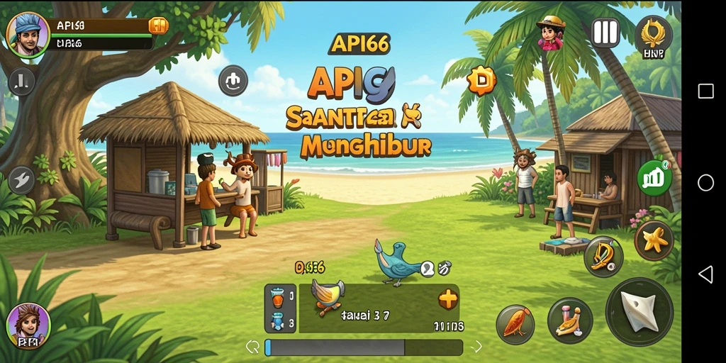 Screenshot utama API66 menampilkan gameplay santai yang seru.
