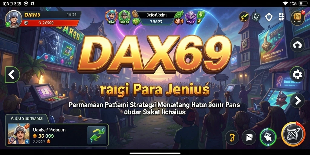 Tangkapan layar gameplay DAX69 yang menunjukkan aksi strategi yang intens.