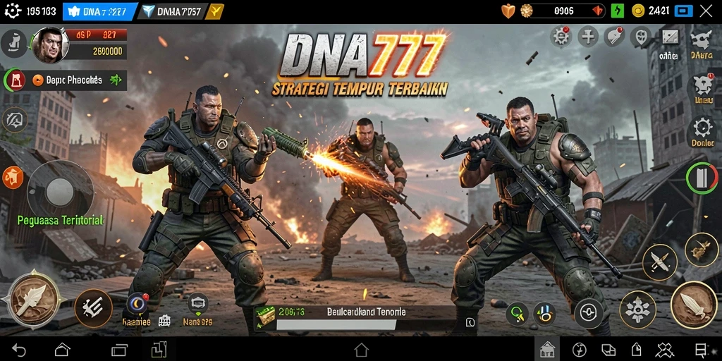 Tampilan seru dari gameplay strategis di DNA777.