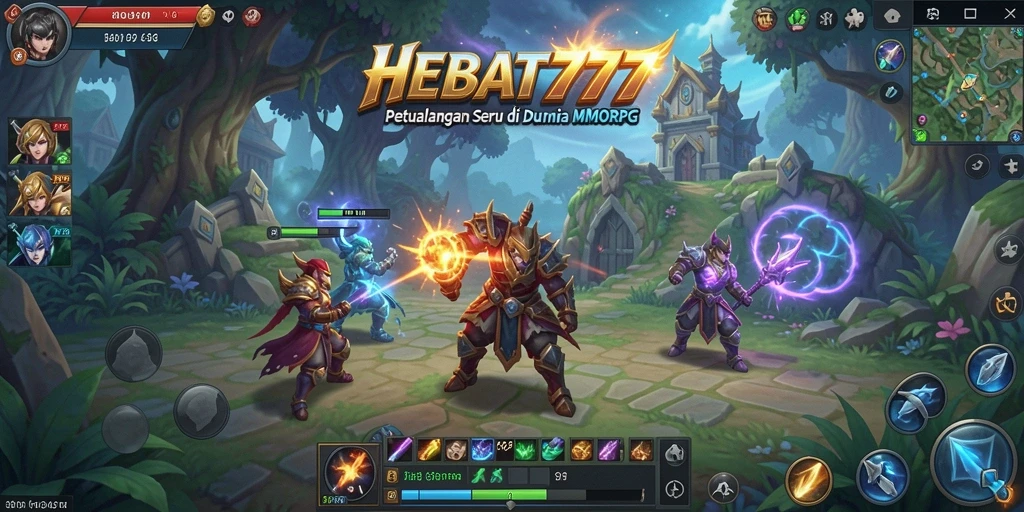 Tampilan gameplay HEBAT777 menampilkan pertarungan yang mendebarkan.