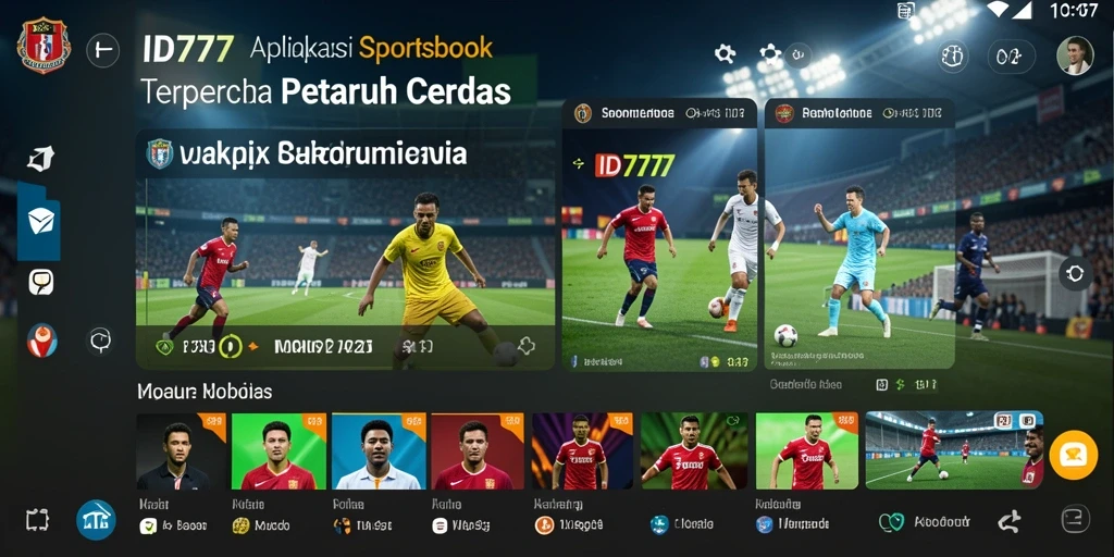 Tampilan menarik dari aplikasi Sportsbook ID777 saat melakukan taruhan.