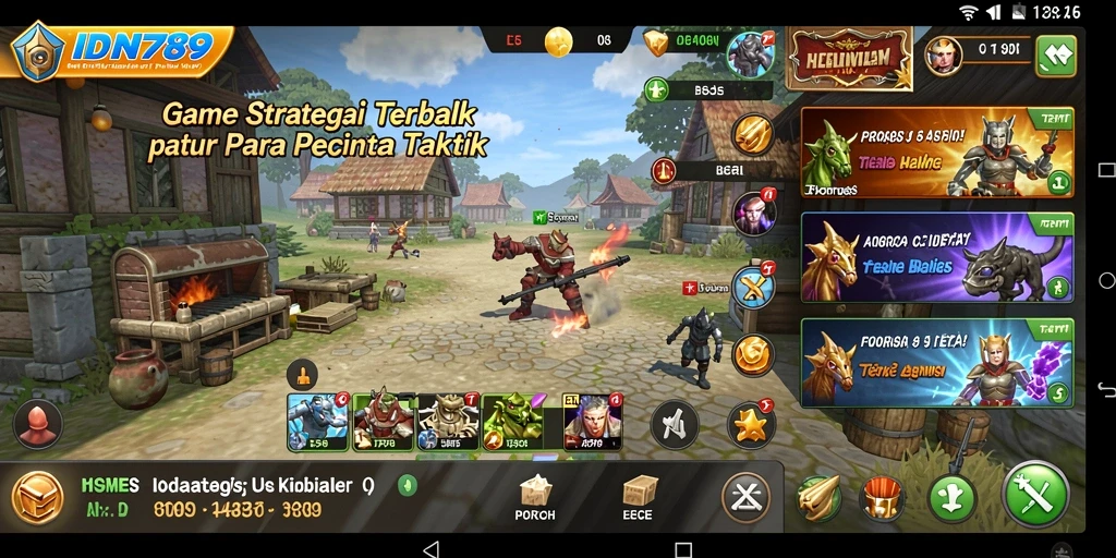 Tangkapan layar dari gameplay Strategi di IDN789 yang menegangkan.