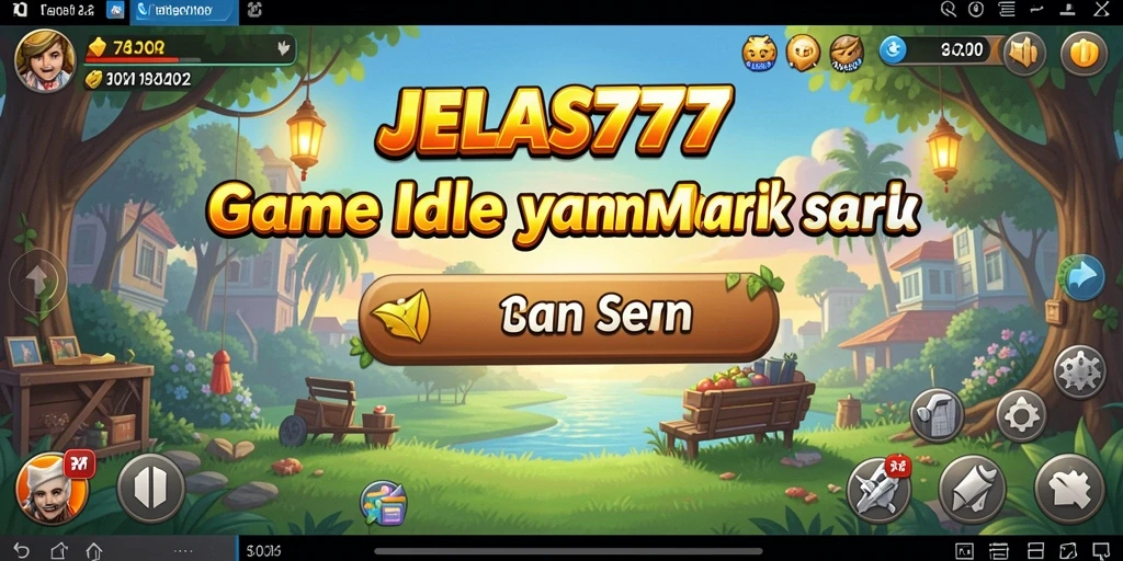 Tampilan gameplay seru dari JELAS777 dengan elemen Idle yang menarik.