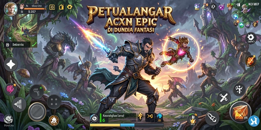 Screenshot gameplay KO857 menampilkan aksi seru dalam pertempuran.