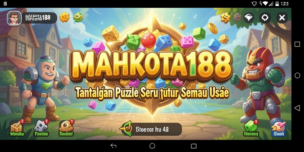 Tampilan gameplay MAHKOTA188 yang seru dan penuh tantangan.