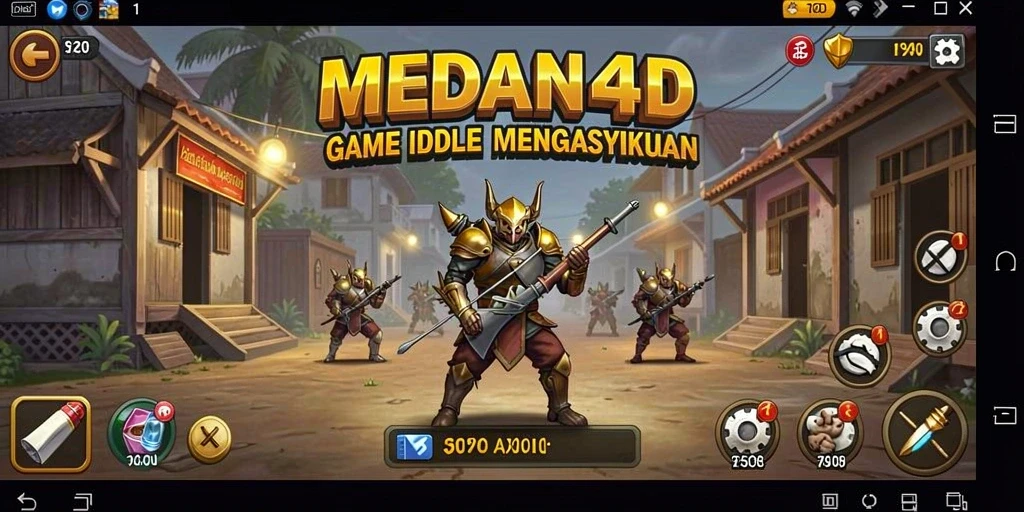 Tampilan menarik dari gameplay Idle MEDAN4D yang seru dan menyenangkan.