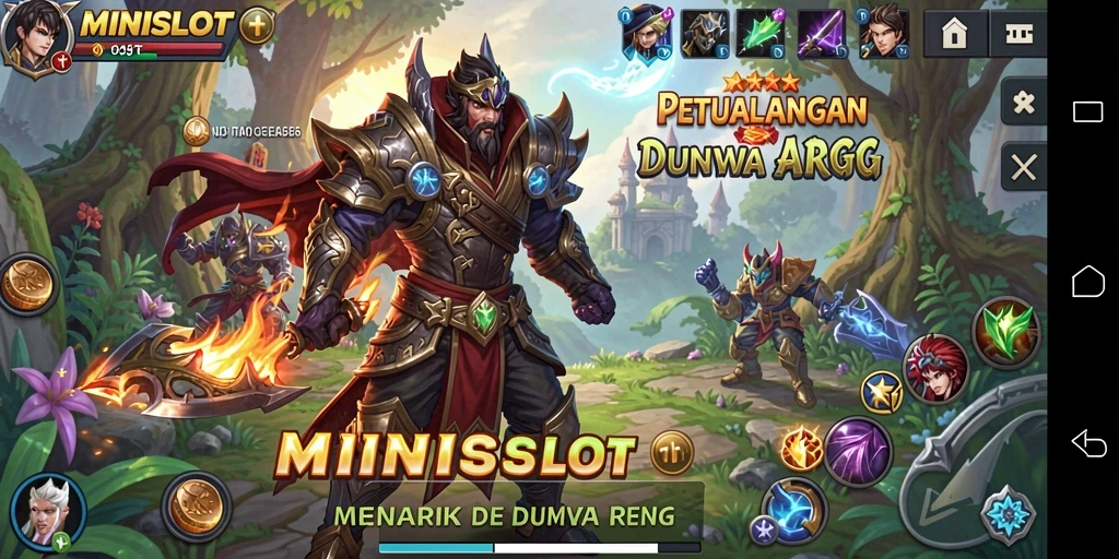 Gambaran tampilan gameplay seru dan menarik dari MINISLOT di dunia ARPG.