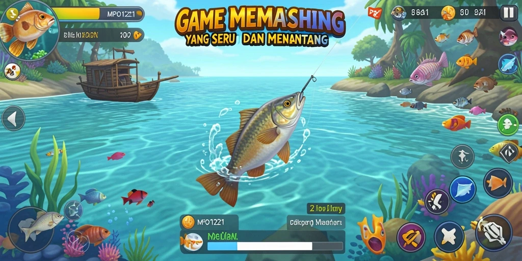 Tampilan menakjubkan dari gameplay memancing di MPO1221.