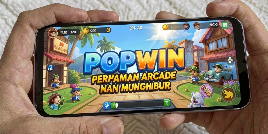 Tampilan gameplay POPWIN dengan grafis menarik dan tantangan seru.