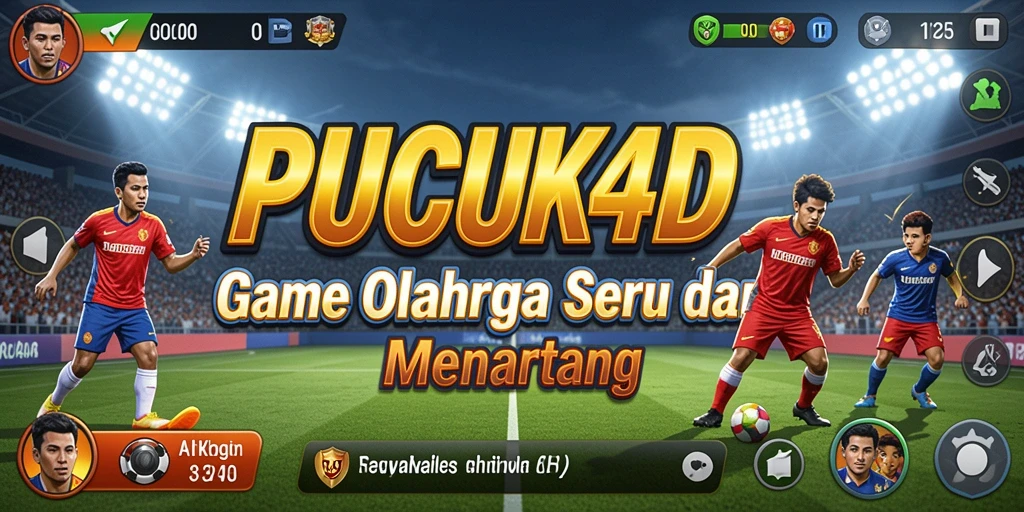 Tampilan gameplay menegangkan dari PUCUK4D saat pertandingan berlangsung.
