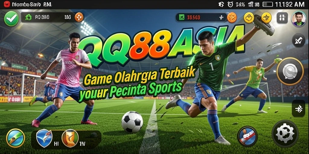Gameplay QQ88ASIA yang menegangkan dan seru saat bermain olahraga.