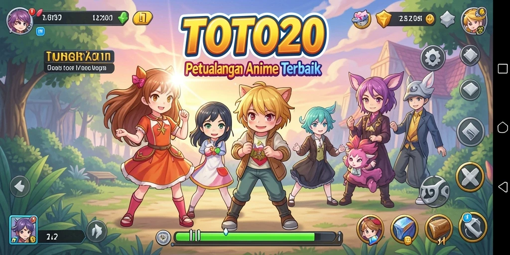 Screenshot TOTO20 menampilkan aksi gameplay menegangkan di dunia Anime.