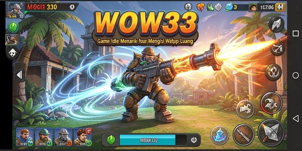 Tampilan gameplay WOW33 yang menawan dan menarik.